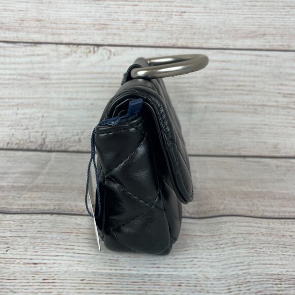 French Connection Quilted Crossbody Bag Black - Picture 5 of 8